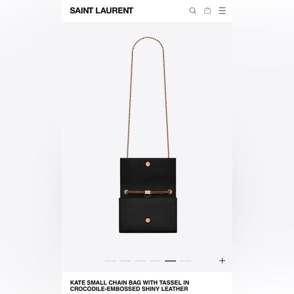 Brand new YSL small Kate purse with gold chain and tassel - Picture 2 of 3